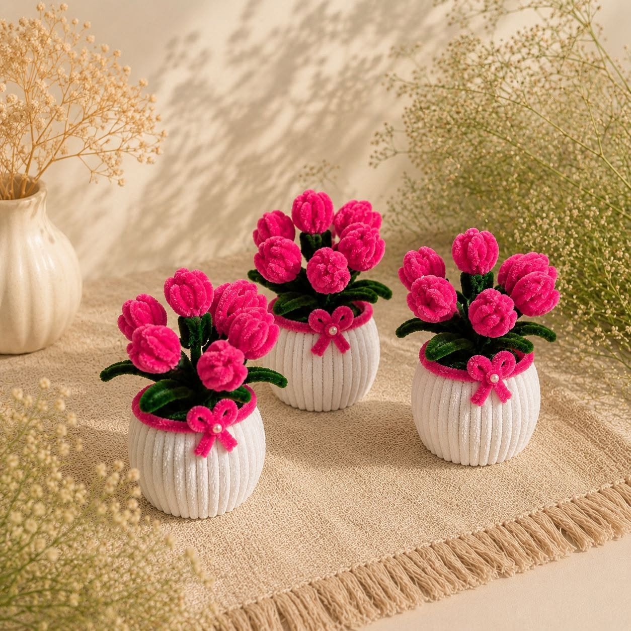 Mini Pink Tulips
