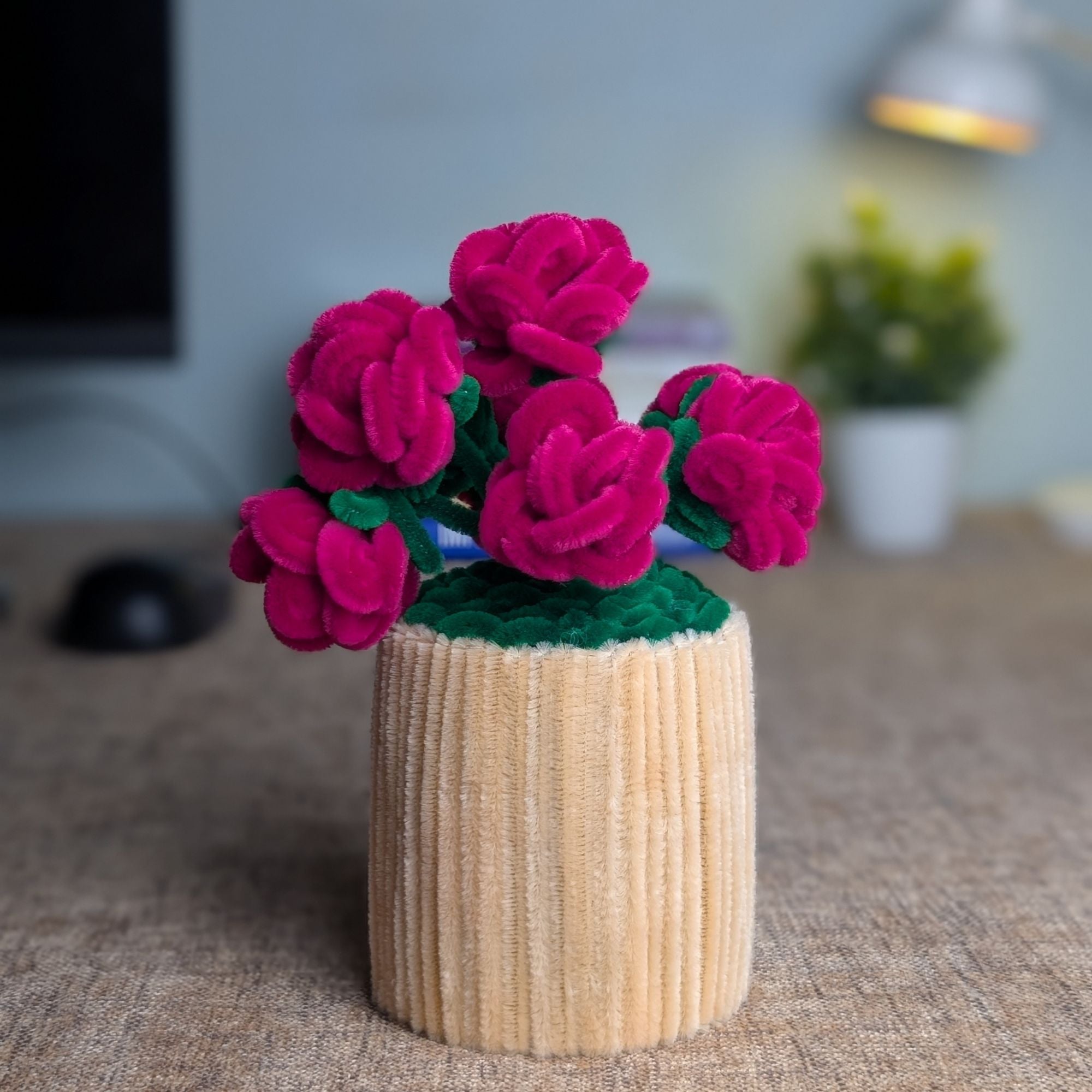 Deep Pink Rose Blossoms